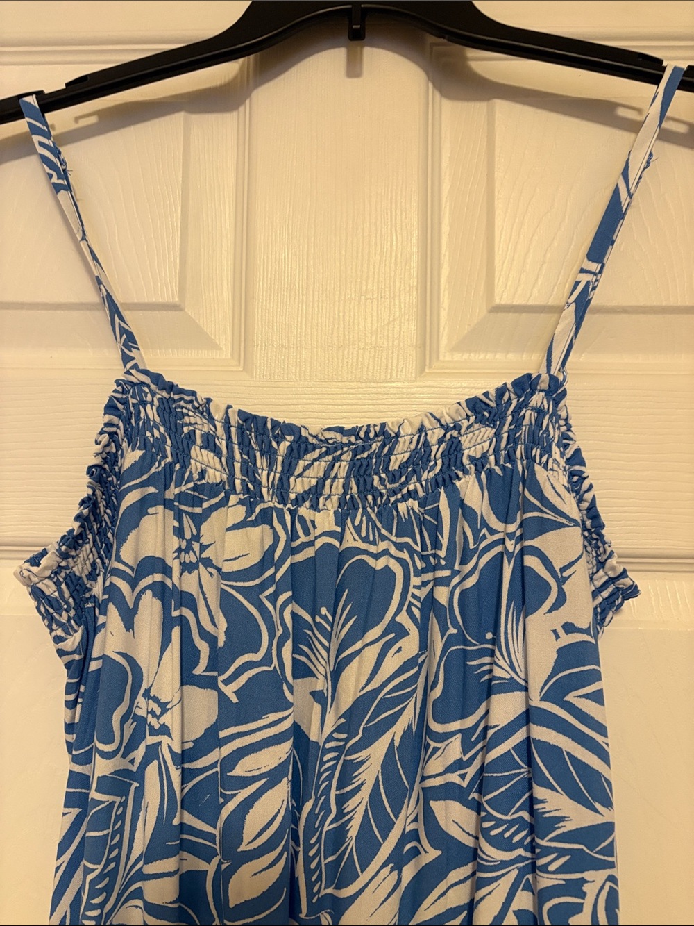 Old Navy Blue and White Smocked Sundress - Picture 2 of 4